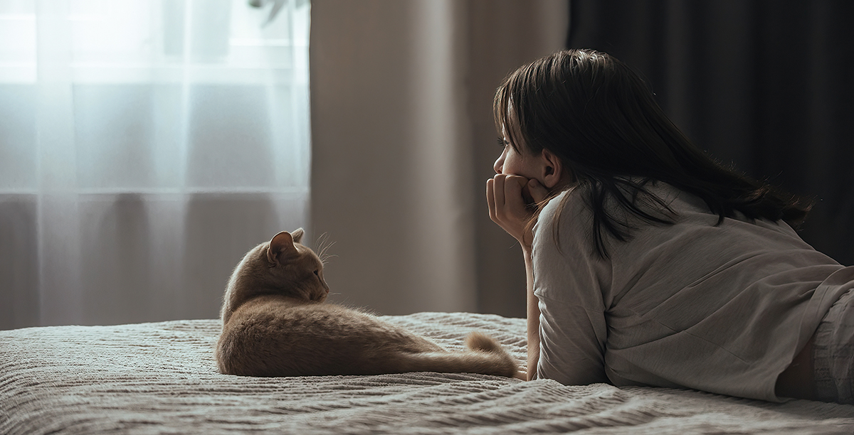 Woman experiencing seasonal affective disorder 