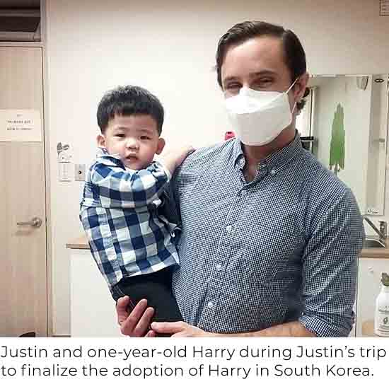 Justin and Harry in South Korea