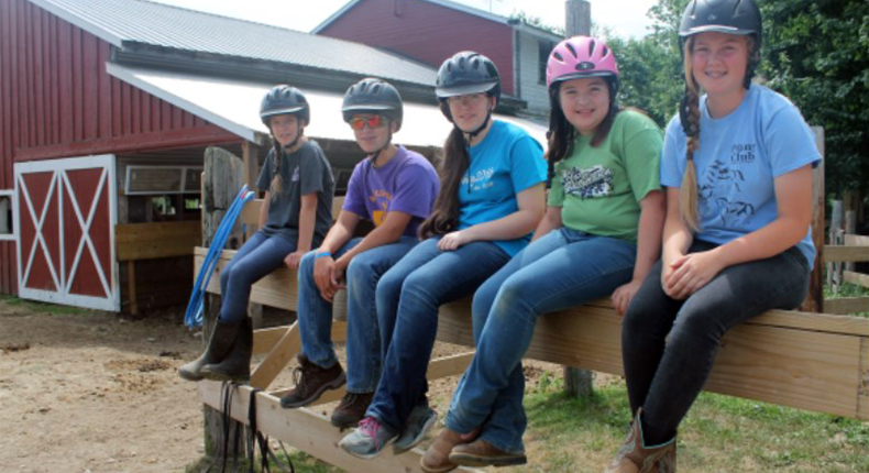 Maine Childrens Home summer camp horseback riders